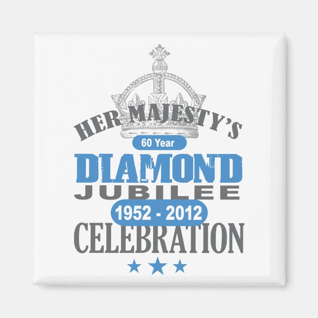 Aimant British Diamond Jubilee - Royal Souvenir (Devant)