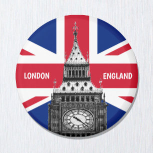 Aimant British Flag Magnet, Big Ben, vacances Londres, UK
