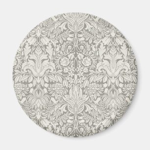 Aimant brocade en dentelle blanche élégante