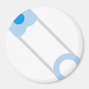 Aimant broche de sécurité bleue