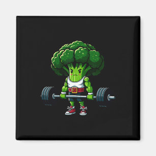 Aimant Brocoli Deadlift Musculation Gym Végétalien Tee Po