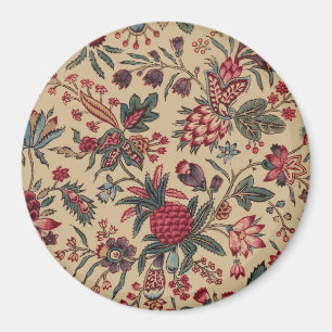 Aimant Broderie Florale Ancienne de Décoration d'Ameublem