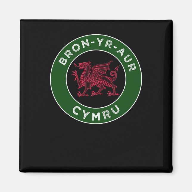 Aimant Bron-yr-aur Welsh Place Names Cymru 2 Sticker (Devant)