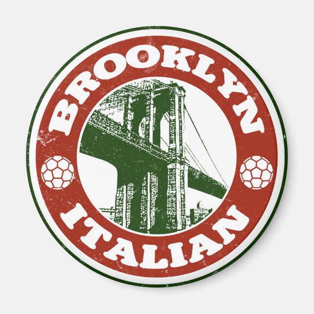 Aimant Brooklyn New York Italiens (Devant)