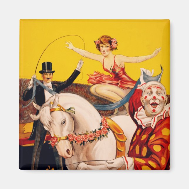 Aimant Bros. Poster de cirque ft. Miss Louise Hilton (Devant)