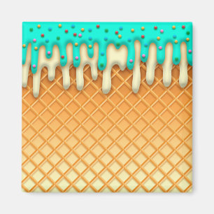 Aimant Brosse à cône de crème glacée avec arrosage