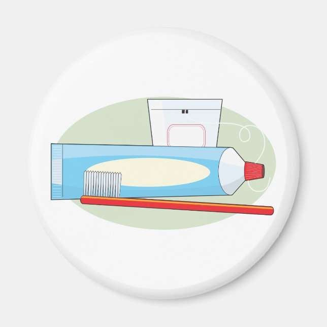 Aimant Brosse et dentifrice (Devant)