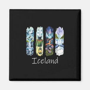 Aimant Brosse Islande Souvenir de vacances islandais Isl