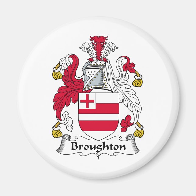 Aimant Broughton Family Crest (Devant)