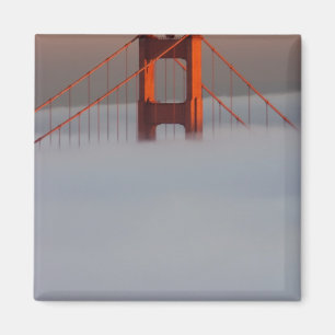 Aimant Brouillard à travers la baie de San Francisco couv