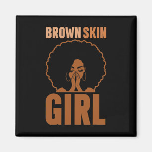 Aimant Brown fille de peau Melanin Brown peau Noir Histoi