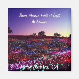 Aimant Bruce Munro, champ de lumière, Paso Robles, CA