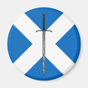 Aimant Bruce Sword sur Saltire