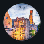 Aimant Bruges<br><div class="desc">BRUGES,  BELGIUM - 7 August 2014: Scenery with water canal in Bruges,  "Venice of the North",  cityscape of Flanders,  Belgium.</div>