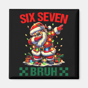 Aimant Bruh 67 Six Seven Drôle de Noël Père Noël 6 7