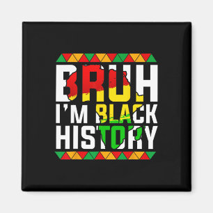 Aimant Bruh je suis carte d'Afrique d'histoire noire Méla