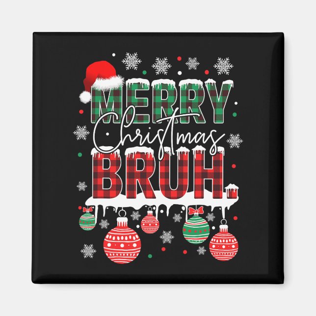 Aimant Bruh Mème Drôle Dire Bro Salutation Ados garçons H (Devant)