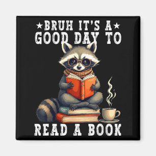 Aimant Bruh une bonne journée pour lire un livre raton la