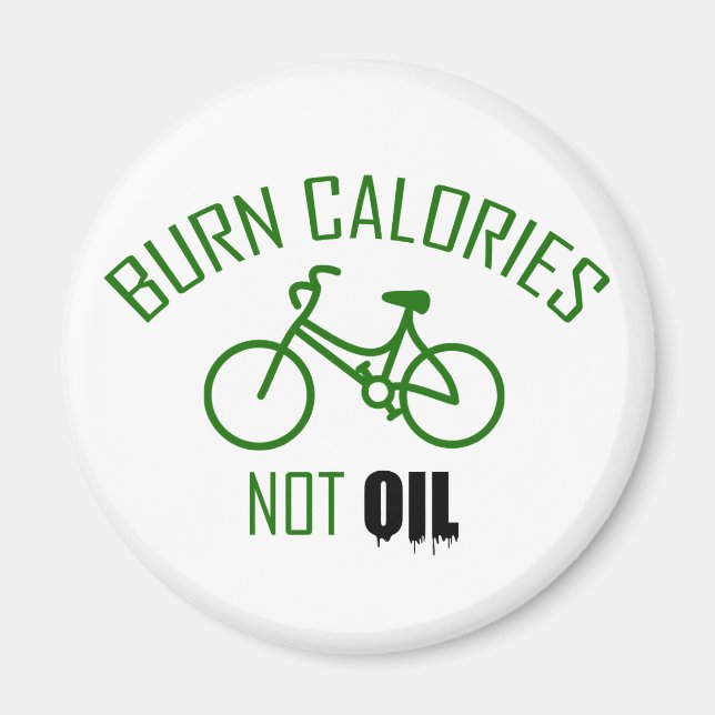 Aimant Brûler les calories et non l'huile (Devant)