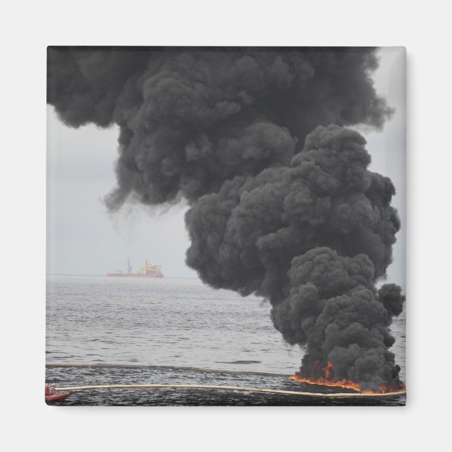 Aimant Brûlures d'huile concentrée rassemblées (Devant)