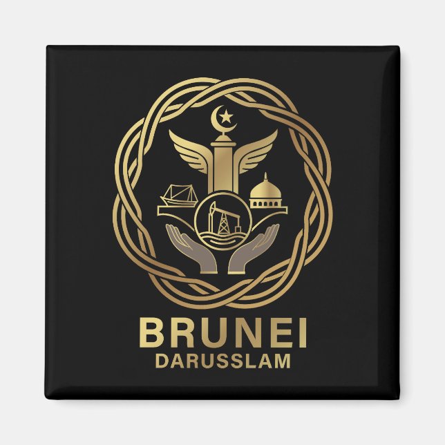 Aimant Brunei Darusslam Asie du Sud-Est (Devant)