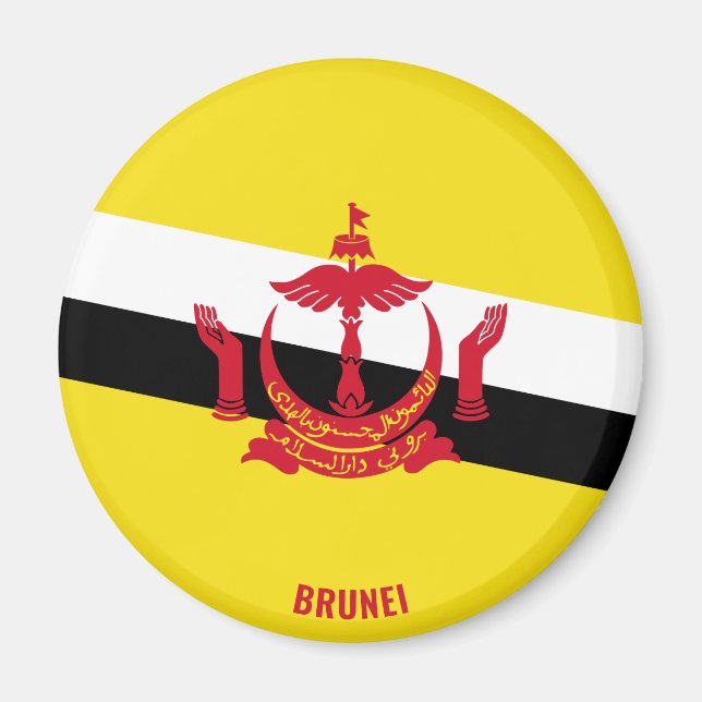 Aimant Brunei Flag Charming Patriotic (Devant)