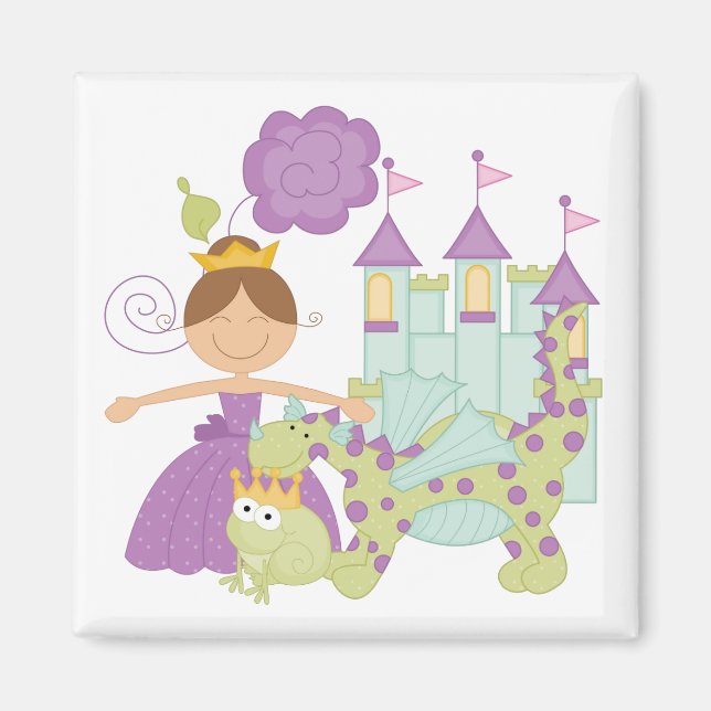 Aimant Brunette Princesse (Devant)