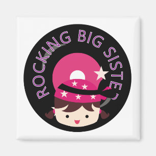 Aimant Brunette Rocking Big Sister