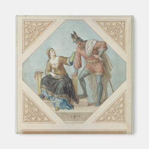 Aimant Brunhilde and Hagen, illustration pour 'The Niebel