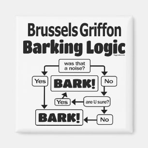 Aimant Brussels Griffon Barking Logic