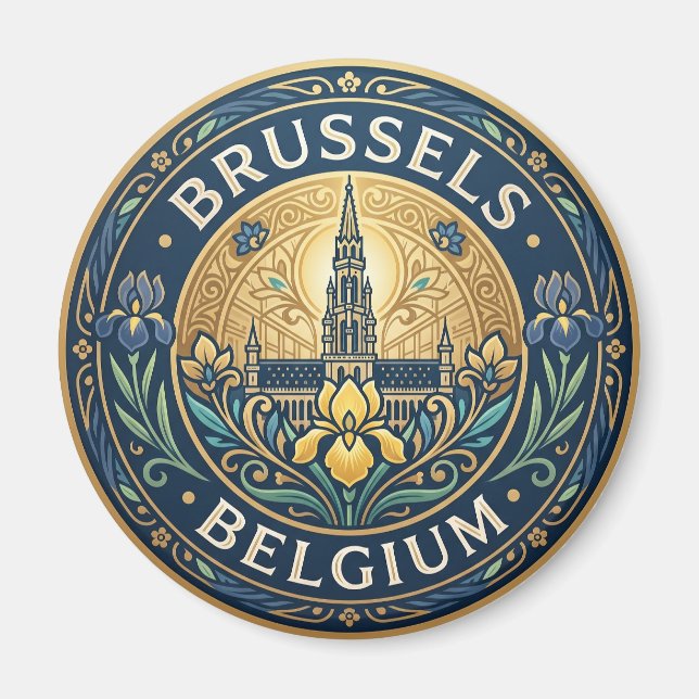 Aimant Bruxelles Belgique (Devant)
