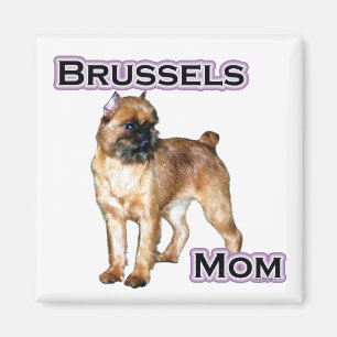 Aimant Bruxelles Griffon Maman; Maman de Bruxelles Griffo