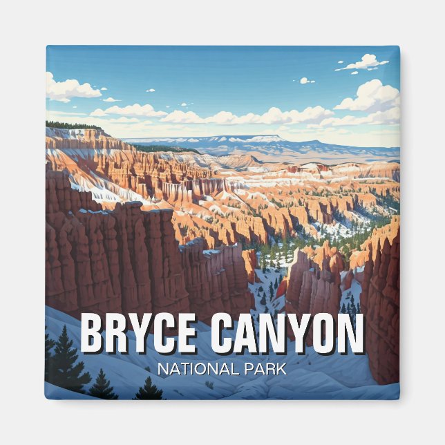 Aimant Bryce Canyon National Park Utah Winter (Devant)