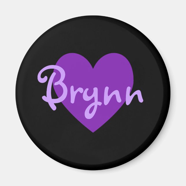 Aimant Brynn Purple Heart Design (Devant)