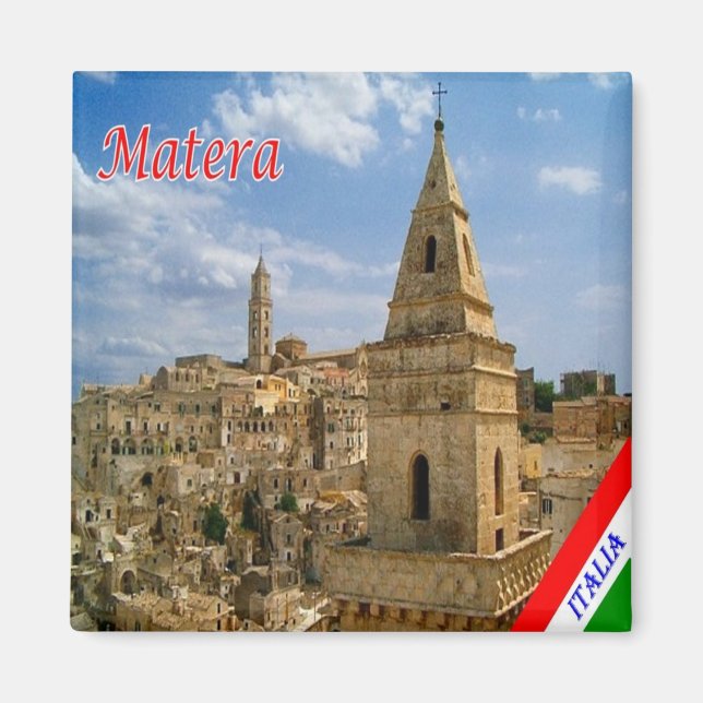 Aimant BSL013 MATERA, Basilicate, Italie, Réfrigérateur (Devant)
