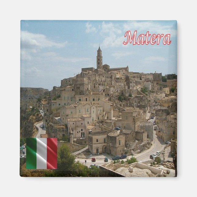 Aimant BSL016 MATERA - Les Sassi de Matera - Frigo (Devant)