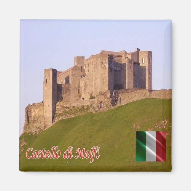 Aimant BSL019 MELFI, Château, Basilicate Italie, Réfrigér (Devant)