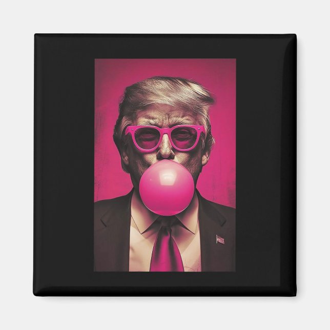 Aimant Bubblegum rose (Devant)