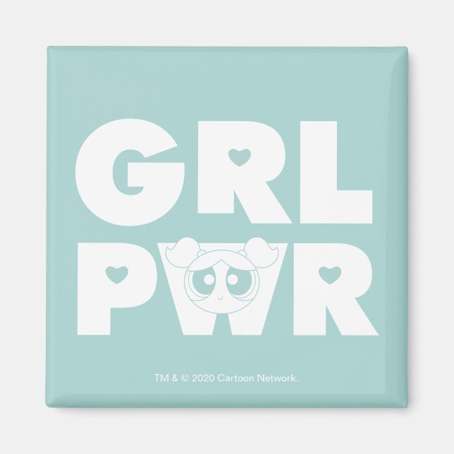 Aimant Bubbles : Girl Power (Devant)