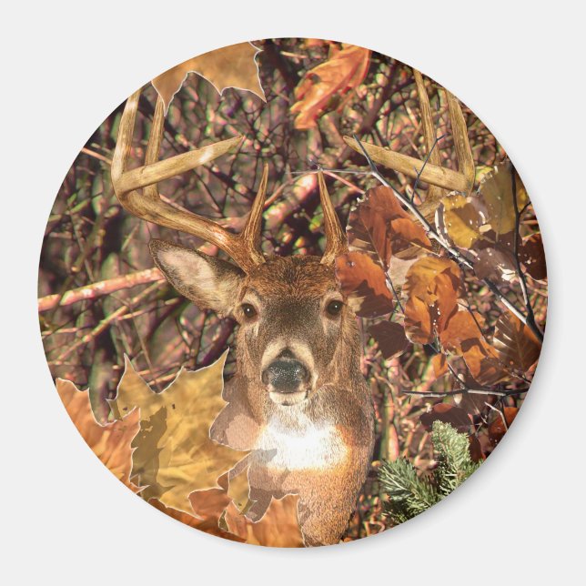 Aimant Buck in Camo White Tail Deer (Devant)