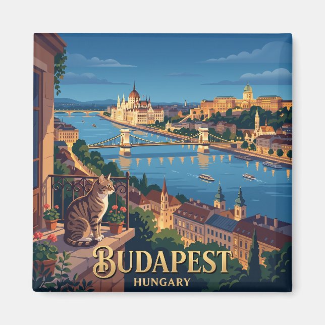 Aimant Budapest Hongrie (Devant)
