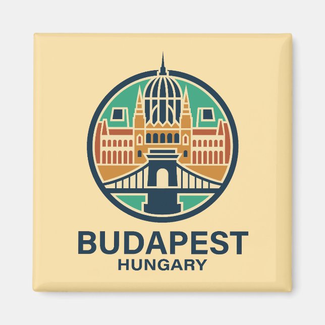 Aimant Budapest Hongrie Europe (Devant)