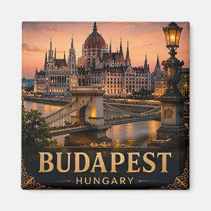 Aimant 🧲 Budapest Hongrie Souvenir de Voyage pour les Vo