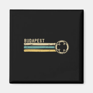 Aimant Budapest Hongrie Vintage Rétro Années 70 80s Cycli
