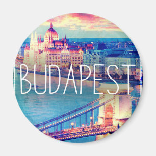Aimant Budapest, vintage affiche