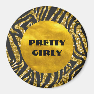 Aimant Budget Joli Faux Parties scintillant or Foil Glam