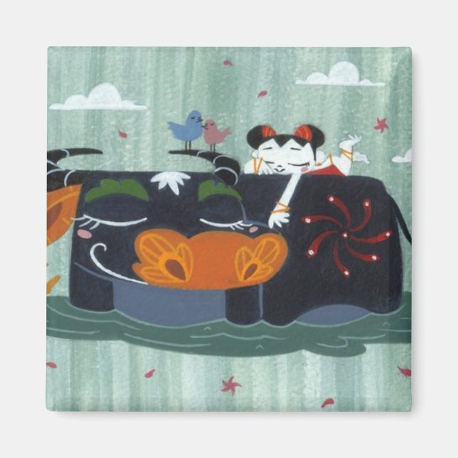 Aimant Buffle du printemps (Devant)