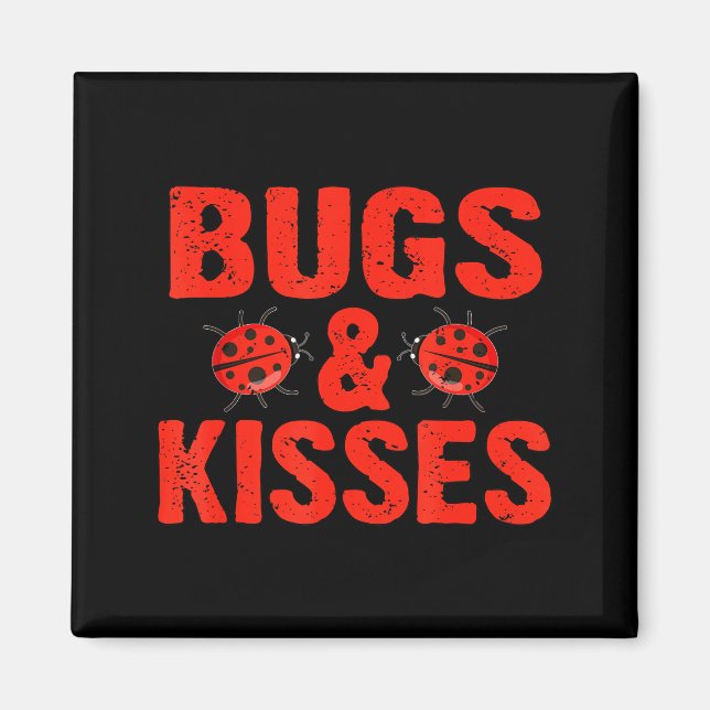 Aimant Bugs &amp; Bisous Câlins Coccinelles Saint-Valenti (Devant)