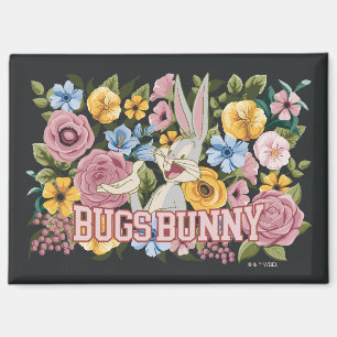 Aimant BUGS BUNNY™ Broderie Florale Graphique