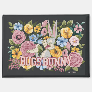 Aimant BUGS BUNNY™ Broderie Florale Graphique